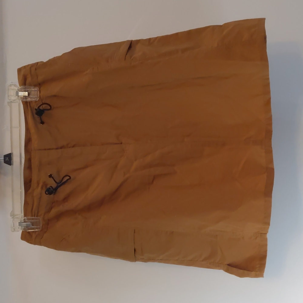 Allegheny Trail Brown/Orange Adjustable Skirt W/2 Side Pockets Zip Sz 10